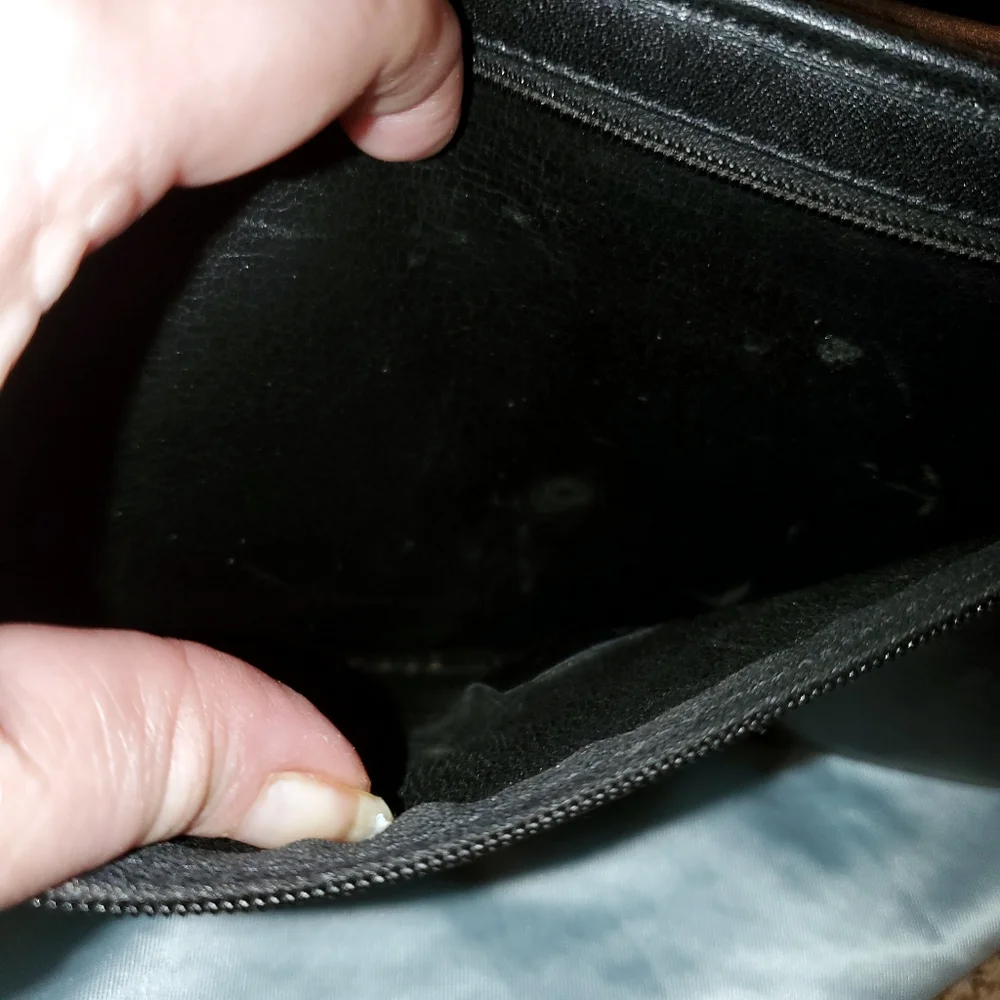 Yves Saint Laurent YSL Black Envelope clutch bag w/ $30 COA included